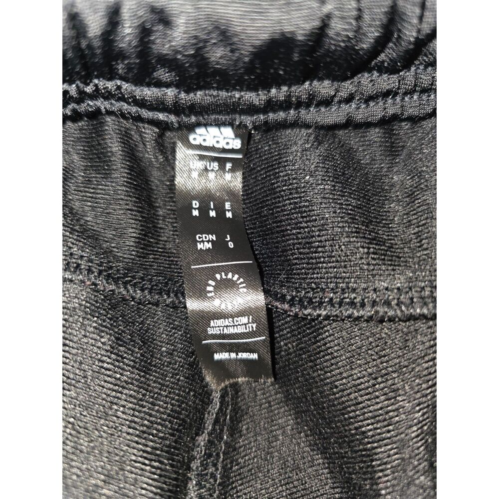 Adidas 3 Stripe Joggers Black Medium Athletic Track Pants - Picture 4 of 6